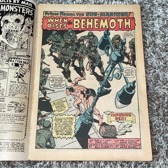 VINTAGE 1966 MARVEL SUB-MARINER & HULK Hercules Vs Hulk! Silver Age Comic #79 - Picture 7 of 11